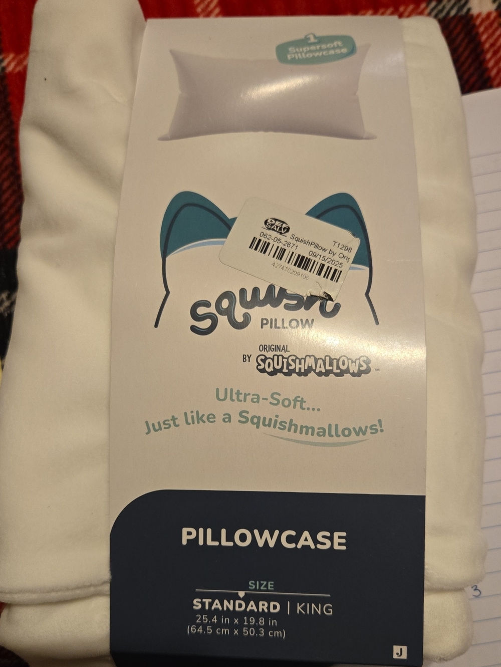 Squishmallows White Ultra-Soft Pillowcase - Plush Sleep Cover